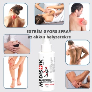 Rendkívül gyors spray izomfájdalmakra